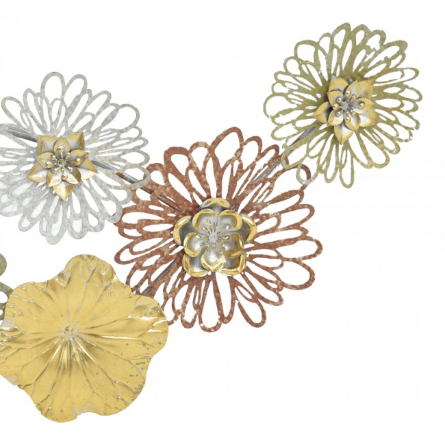 Διακοσμητικό τοίχου Tutsi Inart μέταλλο πολύχρωμο 102.9x5.1x43.2εκ Διακοσμητικό τοίχου Tutsi Inart μέταλλο πολύχρωμο 102.9x5.1x43.2εκ