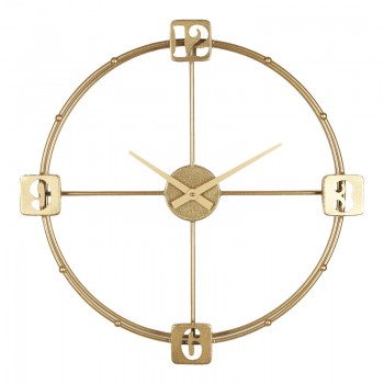 Ρολόι τοίχου Hunga Inart μέταλλο σε χρυσή απόχρωση 60x7.5x60εκ Ρολόι τοίχου Hunga Inart μέταλλο σε χρυσή απόχρωση 60x7.5x60εκ