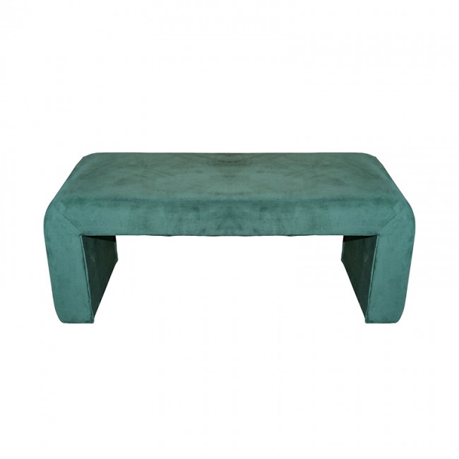 Σκαμπό Gagga Inart βελούδο σε πράσινη απόχρωση 110x40x45εκ Σκαμπό Gagga Inart βελούδο σε πράσινη απόχρωση 110x40x45εκ
