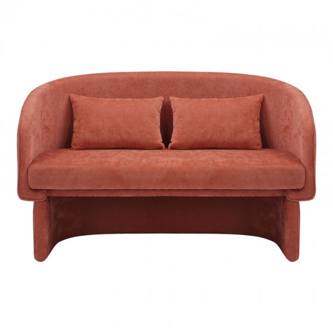 Καναπές διθέσιος Playmob pakoworld ύφασμα σε κεραμιδί απόχρωση 128x65x79εκ Καναπές διθέσιος Playmob pakoworld ύφασμα σε κεραμιδί απόχρωση 128x65x79εκ