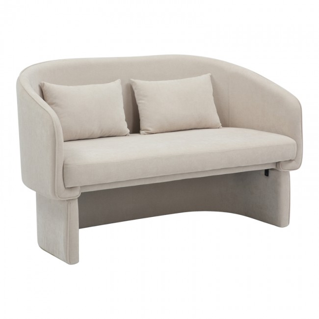 Καναπές διθέσιος Playmob pakoworld ύφασμα σε μπεζ απόχρωση 128x65x79εκ Καναπές διθέσιος Playmob pakoworld ύφασμα σε μπεζ απόχρωση 128x65x79εκ