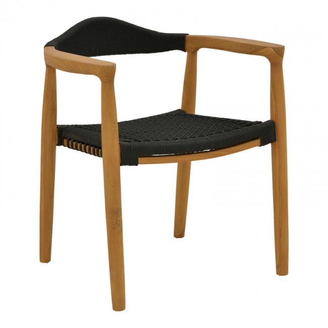 Τραπεζαρία 9 τεμ. Ganny-Pino pakoworld teak ξύλο σε φυσική - μαυρη απόχρωση 180/240x100x75εκ Τραπεζαρία 9 τεμ. Ganny-Pino pakoworld teak ξύλο σε φυσική - μαυρη απόχρωση 180/240x100x75εκ