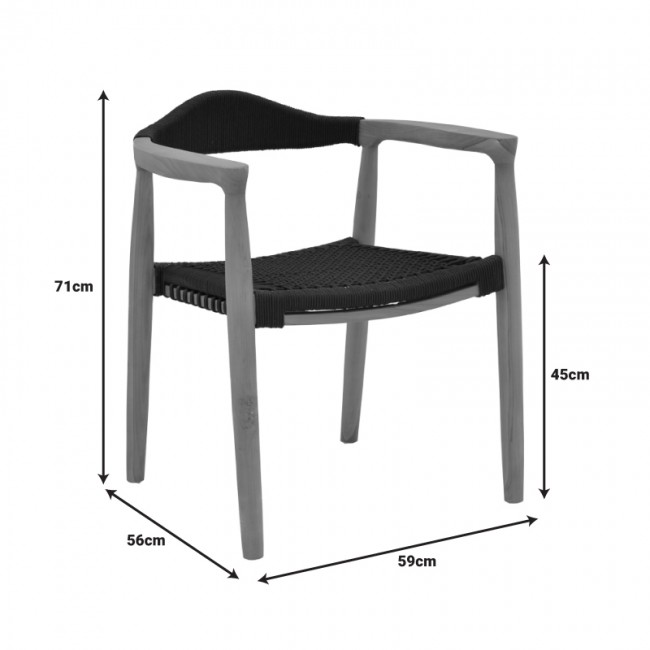 Τραπεζαρία 9 τεμ. Ganny-Pino pakoworld teak ξύλο σε φυσική - μαυρη απόχρωση 180/240x100x75εκ Τραπεζαρία 9 τεμ. Ganny-Pino pakoworld teak ξύλο σε φυσική - μαυρη απόχρωση 180/240x100x75εκ