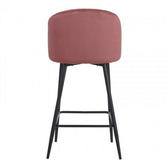 Σκαμπό μπαρ Barow pakoworld βελούδο σε σάπιο μήλο απόχρωση με μαύρα μεταλλικά πόδια 53x46.5x96.5 Σκαμπό μπαρ Barow pakoworld βελούδο σε σάπιο μήλο απόχρωση με μαύρα μεταλλικά πόδια 53x46.5x96.5