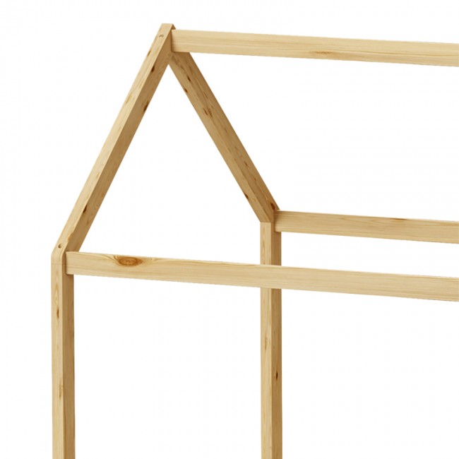 Παιδικό κρεβάτι Nino τ. Montessori pakoworld ξύλο πεύκου σε φυσική απόχρωση 90x190εκ