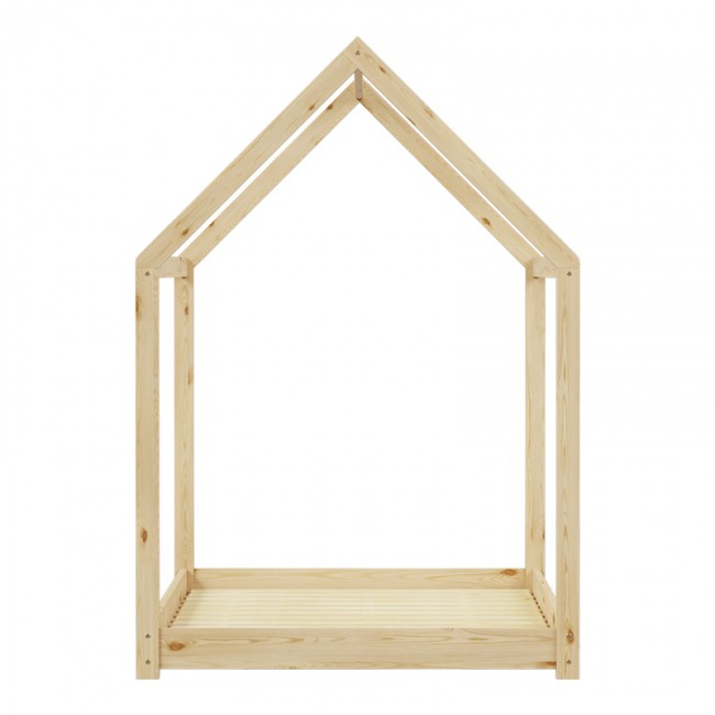 Παιδικό κρεβάτι Nino τ. Montessori pakoworld ξύλο πεύκου σε φυσική απόχρωση 90x190εκ