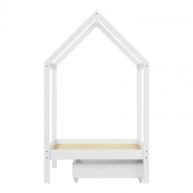 Παιδικό κρεβάτι Mellin τ. Montessori με 2 συρτάρια pakoworld ξύλο πεύκου σε λευκή απόχρωση 90x190εκ Παιδικό κρεβάτι Mellin τ. Montessori με 2 συρτάρια pakoworld ξύλο πεύκου σε λευκή απόχρωση 90x190εκ