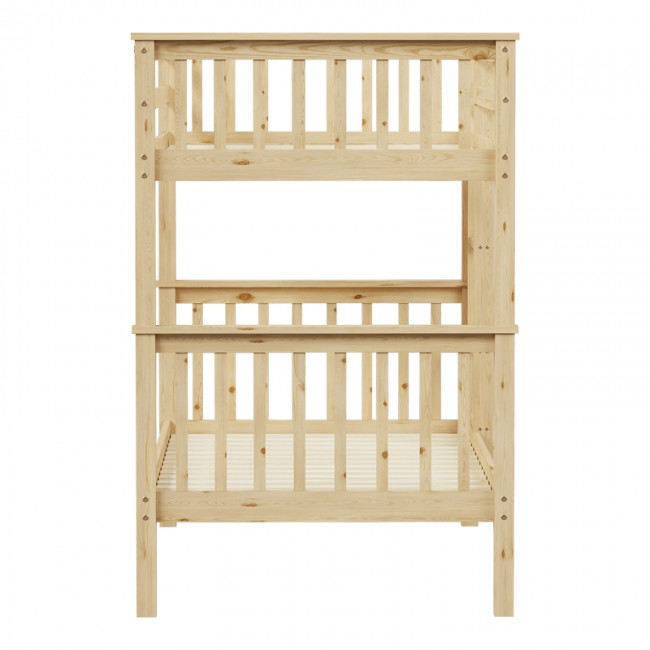 Παιδικό κρεβάτι κουκέτα Nani pakoworld ξύλο πεύκου σε φυσική απόχρωση 90x190εκ Παιδικό κρεβάτι κουκέτα Nani pakoworld ξύλο πεύκου σε φυσική απόχρωση 90x190εκ