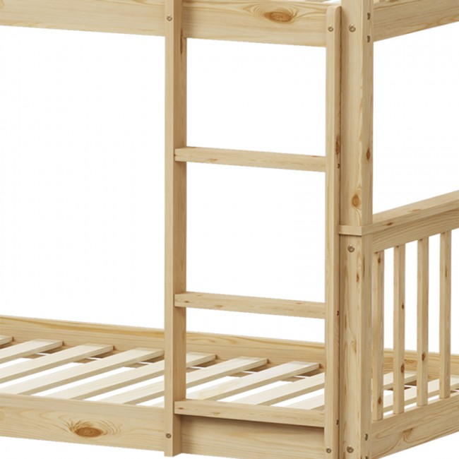 Παιδικό κρεβάτι κουκέτα Nani pakoworld ξύλο πεύκου σε φυσική απόχρωση 90x190εκ Παιδικό κρεβάτι κουκέτα Nani pakoworld ξύλο πεύκου σε φυσική απόχρωση 90x190εκ