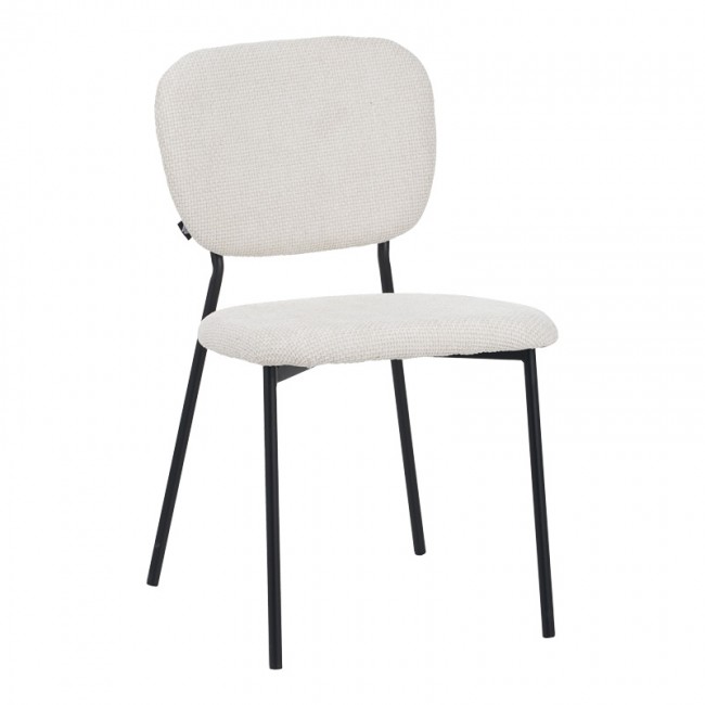 Καρέκλα Cathair pakoworld μπουκλέ ύφασμα σε μπεζ απόχρωση με μαύρα μεταλλικά πόδια 48x53x82εκ Καρέκλα Cathair pakoworld μπουκλέ ύφασμα σε μπεζ απόχρωση με μαύρα μεταλλικά πόδια 48x53x82εκ