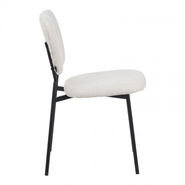 Καρέκλα Cathair pakoworld μπουκλέ ύφασμα σε μπεζ απόχρωση με μαύρα μεταλλικά πόδια 48x53x82εκ Καρέκλα Cathair pakoworld μπουκλέ ύφασμα σε μπεζ απόχρωση με μαύρα μεταλλικά πόδια 48x53x82εκ