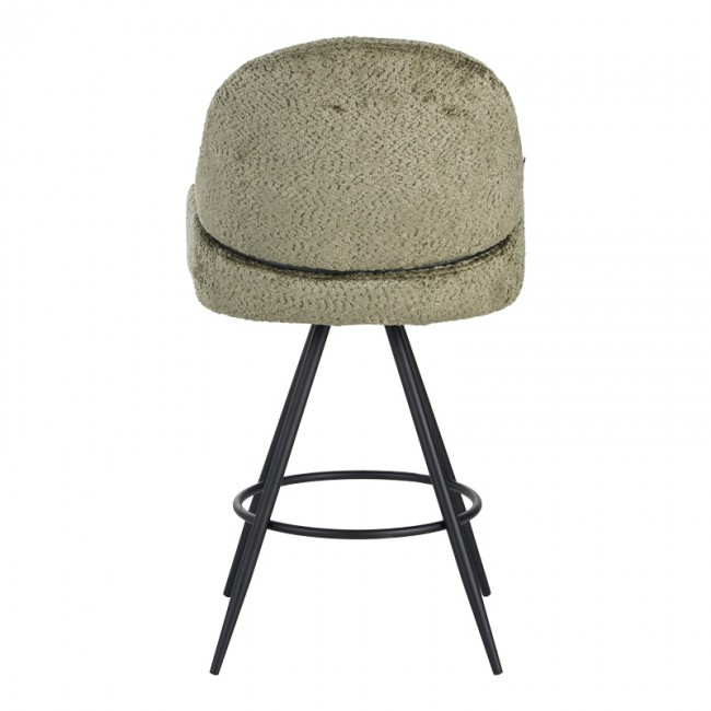 Σκαμπό μπαρ περιστρεφόμενο Morea pakoworld μπουκλέ ύφασμα σε λαδί απόχρωση με μαύρα μεταλλικά πόδια 55x66x107.5εκ Σκαμπό μπαρ περιστρεφόμενο Morea pakoworld μπουκλέ ύφασμα σε λαδί απόχρωση με μαύρα μεταλλικά πόδια 55x66x107.5εκ