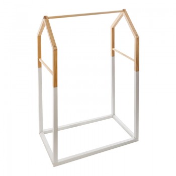 Παιδική κρεμάστρα Holen pakoworld ξύλο πεύκου σε φυσική με λευκή απόχρωση 60x37x100εκ Παιδική κρεμάστρα Holen pakoworld ξύλο πεύκου σε φυσική με λευκή απόχρωση 60x37x100εκ