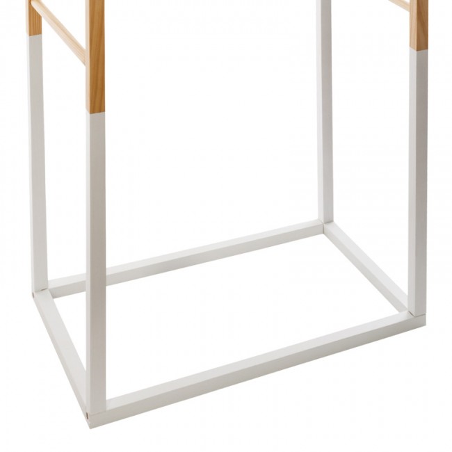 Παιδική κρεμάστρα Holen pakoworld ξύλο πεύκου σε φυσική με λευκή απόχρωση 60x37x100εκ