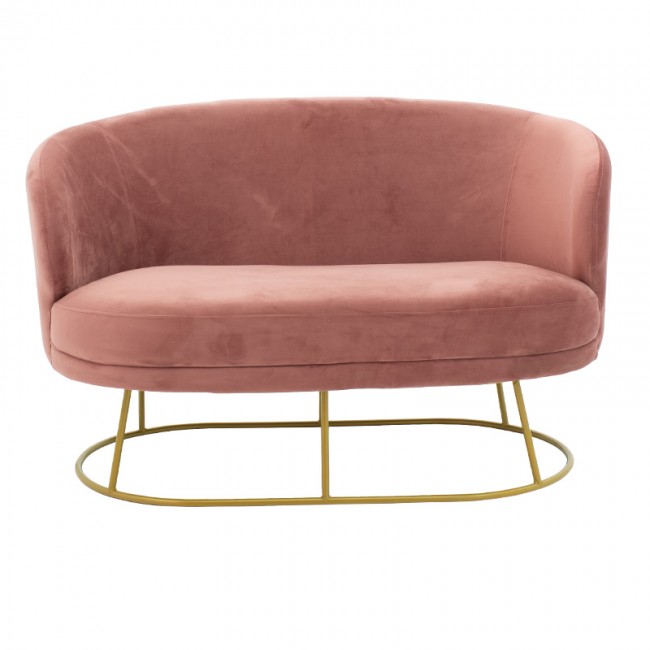 Καναπές 2θέσιος Gloria pakoworld βελούδο σάπιο μήλο-χρυσό 132x82x83εκ Καναπές 2θέσιος Gloria pakoworld βελούδο σάπιο μήλο-χρυσό 132x82x83εκ