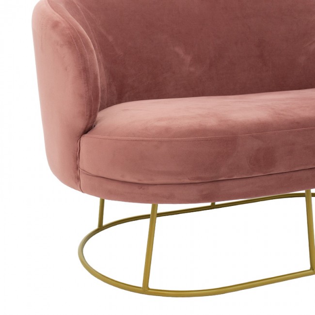 Καναπές 2θέσιος Gloria pakoworld βελούδο σάπιο μήλο-χρυσό 132x82x83εκ Καναπές 2θέσιος Gloria pakoworld βελούδο σάπιο μήλο-χρυσό 132x82x83εκ