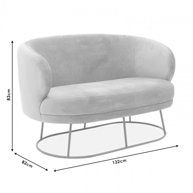 Καναπές 2θέσιος Gloria pakoworld βελούδο σάπιο μήλο-χρυσό 132x82x83εκ Καναπές 2θέσιος Gloria pakoworld βελούδο σάπιο μήλο-χρυσό 132x82x83εκ