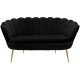 Καναπές 2θέσιος Daimon pakoworld βελούδο μαύρο 134x70x77εκ Καναπές 2θέσιος Daimon pakoworld βελούδο μαύρο 134x70x77εκ