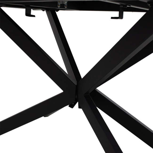 Τραπέζι επεκτεινόμενο Palan pakoworld MDF όψη μαρμάρου γκρι-μαύρο 160-200x80x77εκ Τραπέζι επεκτεινόμενο Palan pakoworld MDF όψη μαρμάρου γκρι-μαύρο 160-200x80x77εκ