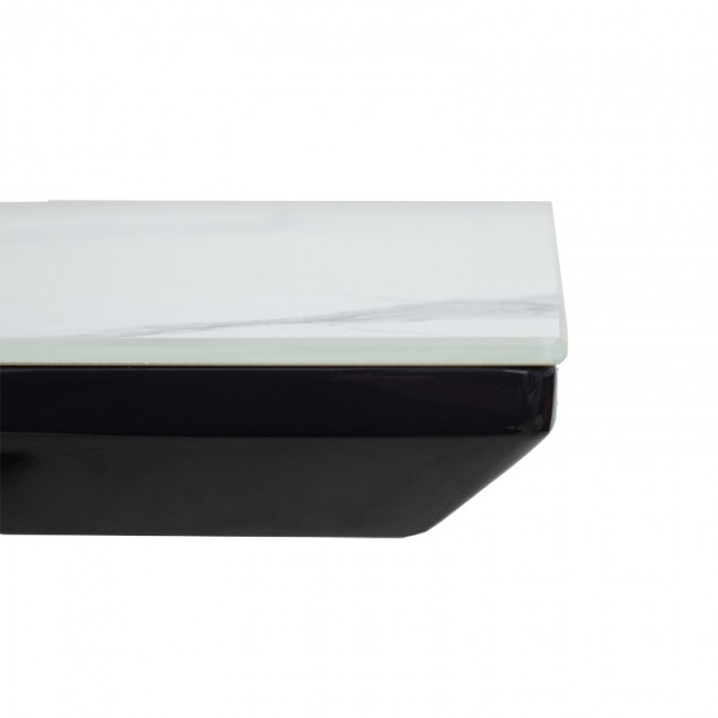 Τραπέζι επεκτεινόμενο Palan pakoworld MDF όψη μαρμάρου γκρι-μαύρο 160-200x80x77εκ Τραπέζι επεκτεινόμενο Palan pakoworld MDF όψη μαρμάρου γκρι-μαύρο 160-200x80x77εκ