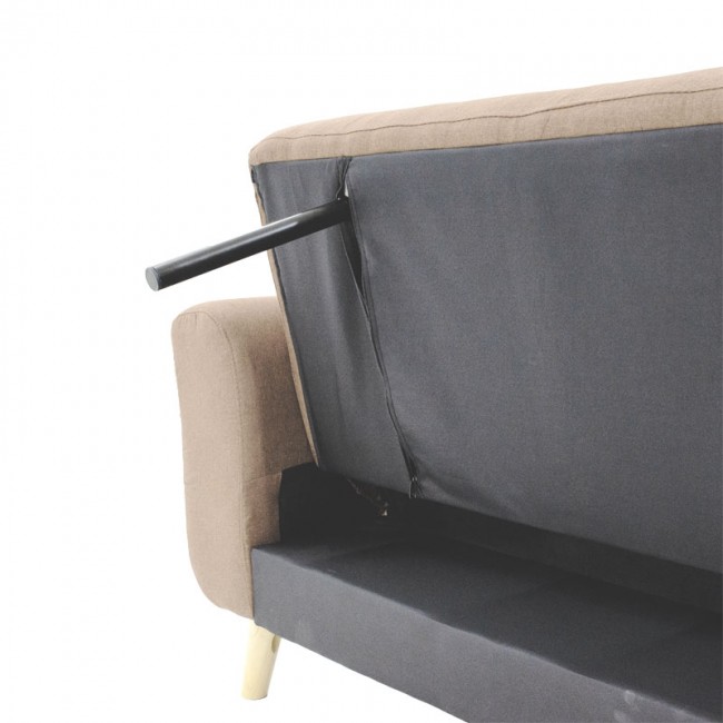 Καναπές-κρεβάτι Carmelo pakoworld με μπεζ ύφασμα 214x80x86εκ Καναπές-κρεβάτι Carmelo pakoworld με μπεζ ύφασμα 214x80x86εκ