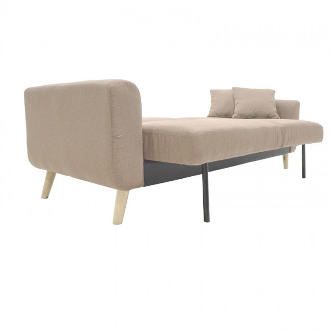 Καναπές-κρεβάτι Carmelo pakoworld με μπεζ ύφασμα 214x80x86εκ Καναπές-κρεβάτι Carmelo pakoworld με μπεζ ύφασμα 214x80x86εκ