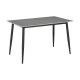 Τραπέζι Gustas pakoworld γκρι μαρμάρου sintered stone-μαύρο μέταλλο 140x80x75εκ Τραπέζι Gustas pakoworld γκρι μαρμάρου sintered stone-μαύρο μέταλλο 140x80x75εκ