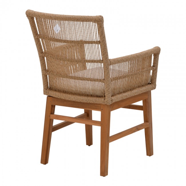 Τραπεζαρία Inca-Kenda I pakoworld σετ 3τεμ σε φυσική-μπεζ απόχρωση Φ80x75εκ Τραπεζαρία Inca-Kenda I pakoworld σετ 3τεμ σε φυσική-μπεζ απόχρωση Φ80x75εκ