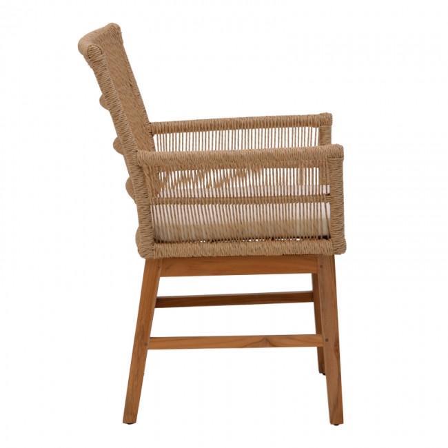 Τραπεζαρία Inca-Kenda I pakoworld σετ 5τεμ σε φυσική-μπεζ απόχρωση Φ120x75εκ Τραπεζαρία Inca-Kenda I pakoworld σετ 5τεμ σε φυσική-μπεζ απόχρωση Φ120x75εκ