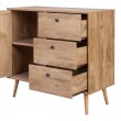 Μπουφές Oslo pakoworld σε sonoma απόχρωση 85x39x79εκ