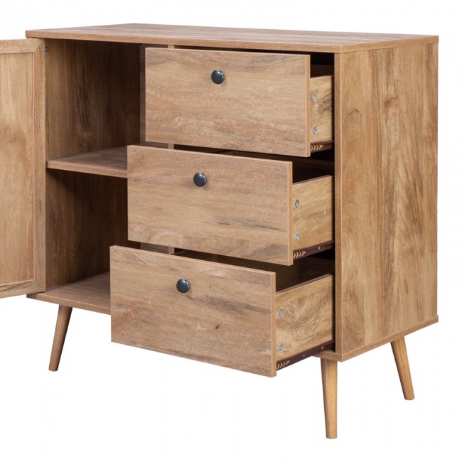 Μπουφές Oslo pakoworld σε sonoma απόχρωση 85x39x79εκ