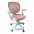 Καρέκλα γραφείου παδική Bernu pakoworld ύφασμα mesh σε ροζ απόχρωση 47x56x80-90εκ