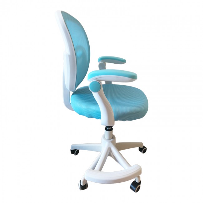 Καρέκλα γραφείου παδική Bernu pakoworld ύφασμα mesh σε σιελ απόχρωση 47x56x80-90εκ Καρέκλα γραφείου παδική Bernu pakoworld ύφασμα mesh σε σιελ απόχρωση 47x56x80-90εκ