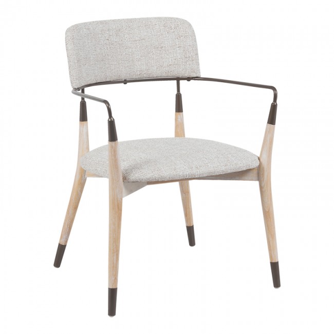 Πολυθρόνα Sentana pakoworld μέταλλο-ξύλο και ύφασμα σε μπεζ-καφέ απόχρωση 56.5x56x79εκ Πολυθρόνα Sentana pakoworld μέταλλο-ξύλο και ύφασμα σε μπεζ-καφέ απόχρωση 56.5x56x79εκ