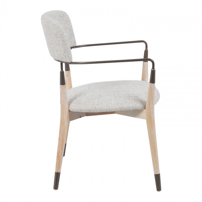 Πολυθρόνα Sentana pakoworld μέταλλο-ξύλο και ύφασμα σε μπεζ-καφέ απόχρωση 56.5x56x79εκ Πολυθρόνα Sentana pakoworld μέταλλο-ξύλο και ύφασμα σε μπεζ-καφέ απόχρωση 56.5x56x79εκ