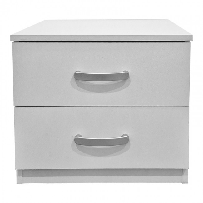 Κομοδίνο Athos pakoworld σε λευκή απόχρωση 48x40x41.5εκ Κομοδίνο Athos pakoworld σε λευκή απόχρωση 48x40x41.5εκ