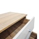 Κομοδίνο Athos pakoworld σε sonoma-λευκή απόχρωση 48x40x41.5εκ