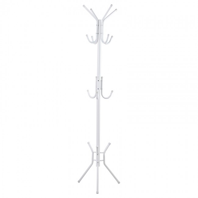 Καλόγερος ρούχων Piero pakoworld μέταλλο λευκό Φ44x181εκ Καλόγερος ρούχων Piero pakoworld μέταλλο λευκό Φ44x181εκ