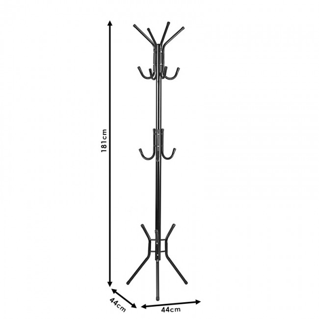 Καλόγερος ρούχων Piero pakoworld μέταλλο λευκό Φ44x181εκ Καλόγερος ρούχων Piero pakoworld μέταλλο λευκό Φ44x181εκ