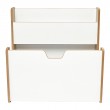 Ραφιέρα Crane pakoworld φυσικό-λευκό mdf 57x34x55εκ Ραφιέρα Crane pakoworld φυσικό-λευκό mdf 57x34x55εκ