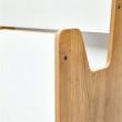 Ραφιέρα Crane pakoworld φυσικό-λευκό mdf 57x34x55εκ Ραφιέρα Crane pakoworld φυσικό-λευκό mdf 57x34x55εκ