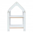 Ραφιέρα τ. Montessori Zoilen pakoworld λευκό-μπλε mdf 50x30x80εκ