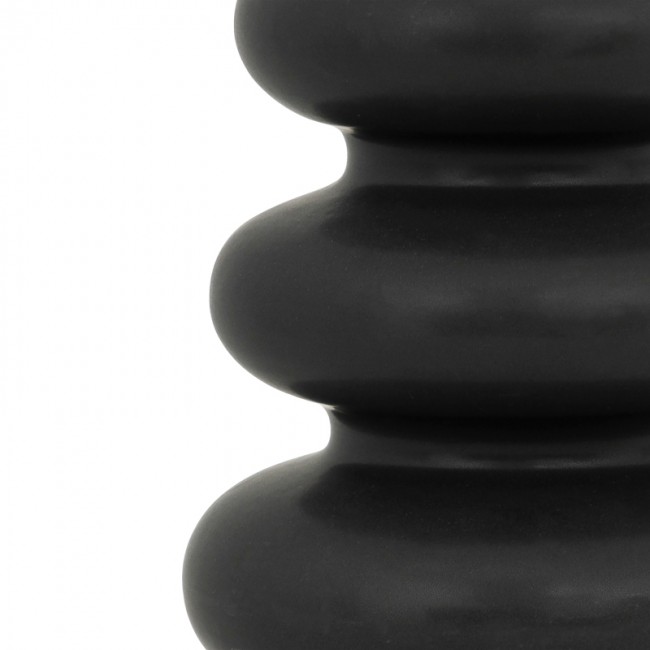 Βάζο Zerve pakoworld κεραμικό σε μαύρη απόχρωση Φ15.2x25εκ Βάζο Zerve pakoworld κεραμικό σε μαύρη απόχρωση Φ15.2x25εκ