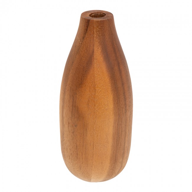 Βάζο Strezio pakoworld ξύλο ακακίας σε φυσική-καρυδί απόχρωση Φ8x18εκ Βάζο Strezio pakoworld ξύλο ακακίας σε φυσική-καρυδί απόχρωση Φ8x18εκ