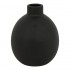 Βάζο Rianzo pakoworld κεραμικό σε μαύρη απόχρωση Φ14.5x18εκ