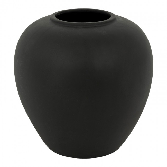 Βάζο Derbe pakoworld κεραμικό σε μαύρη απόχρωση Φ22x24εκ Βάζο Derbe pakoworld κεραμικό σε μαύρη απόχρωση Φ22x24εκ