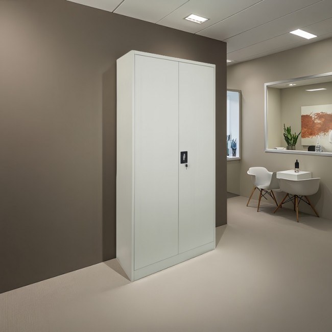 Ντουλάπα Ugren pakoworld μέταλλο σε απόχρωση ανοιχτό γκρι 90x40x180εκ Ντουλάπα Ugren pakoworld μέταλλο σε απόχρωση ανοιχτό γκρι 90x40x180εκ