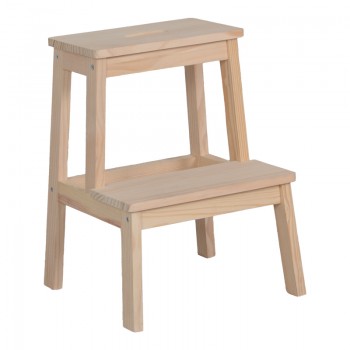 Σκαλοσκαμπό Tiere pakoworld ξύλο πεύκου σε φυσική απόχρωση 36x36x49εκ