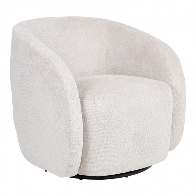 Πολυθρόνα Barrelo pakoworld περιστρεφόμενη με κρεμ ύφασμα 77x72x69εκ Πολυθρόνα Barrelo pakoworld περιστρεφόμενη με κρεμ ύφασμα 77x72x69εκ