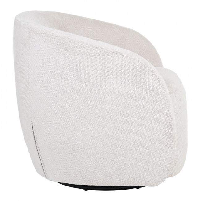 Πολυθρόνα Barrelo pakoworld περιστρεφόμενη με κρεμ ύφασμα 77x72x69εκ Πολυθρόνα Barrelo pakoworld περιστρεφόμενη με κρεμ ύφασμα 77x72x69εκ